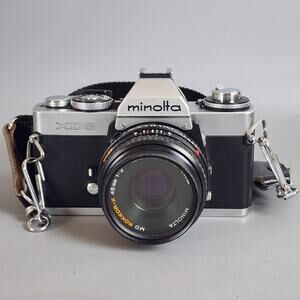 Minolta XD5 XD-5 35mm SLR Film Camera w/ 45mm MD ROKKOR-X f2 Lens - Excellent